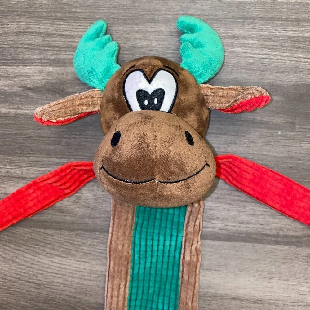 Large Christmas Moose Dog Toy